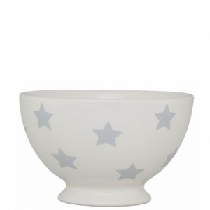 Bowl White Stars Grey Bastion Collections