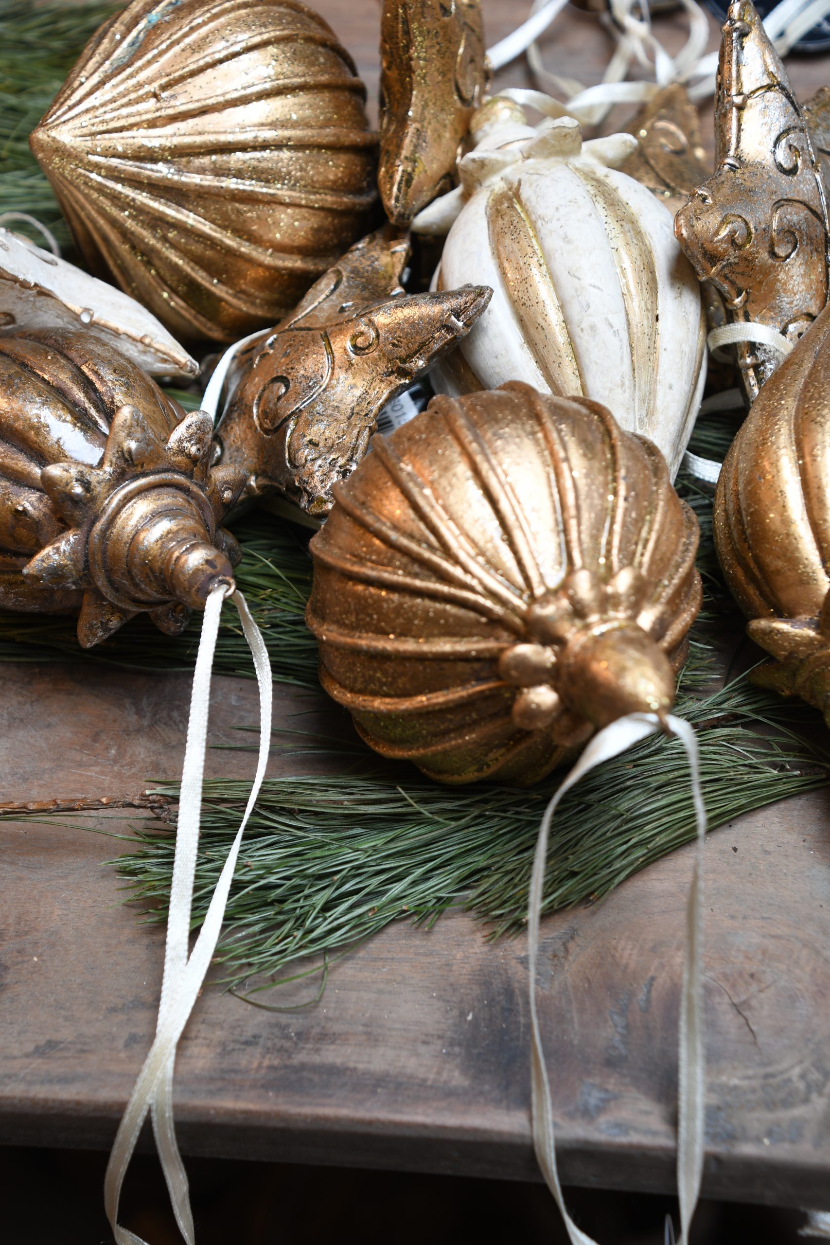 Kerstballen Goud Oud