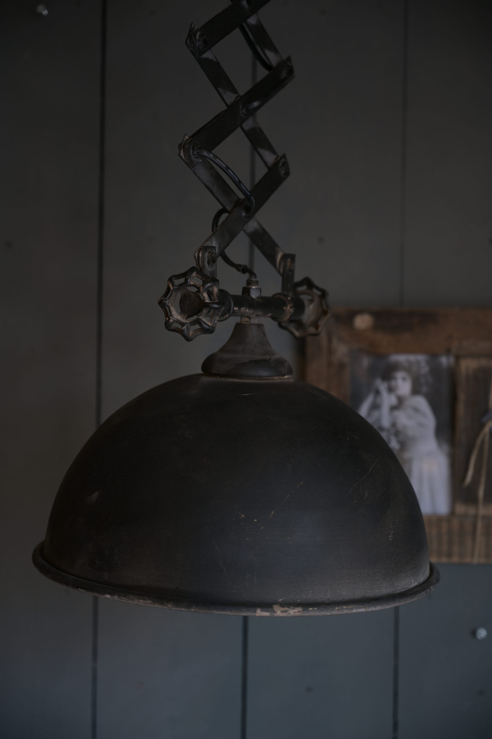 Hanglamp Schaar Zwart Vintage Hanglamp Schaar Zwart