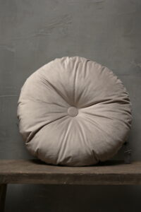 Kussen Rond  Velvet Grijs